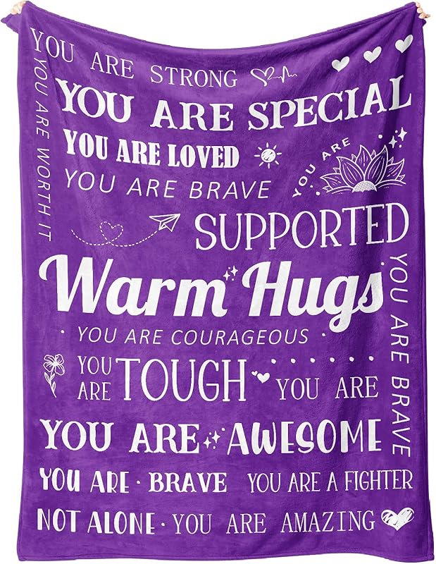 Blanket for Daughter Gifts, “Warm Hugs”, From Mom Dad, Birthday Christmas Graduation Holiday, Inspirational Motivational
