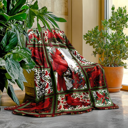 Gifts for Nature Lovers Blanket - I Believe in Cardinals,” From Family, Christmas, Holiday, Everyday Encouragement, Inspirational