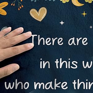 Blanket for Son Gifts, “There are people in this world who make things better... Thank you for being one of them”, From Mom Dad, Birthday Christmas Graduation, Inspirational Motivational