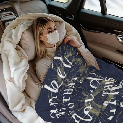 Blanket for Son Gifts, “Wrap Up in This Blanket and Know You Are Loved, This Blanket Is a Hug From Me to You”, From Parents, Birthday, Christmas, Graduation, Inspirational