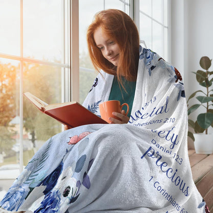 Blanket for Daughter Gifts, “God says you are”, From Mom Dad, Birthday, Christmas, Graduation, Motivational Inspirational