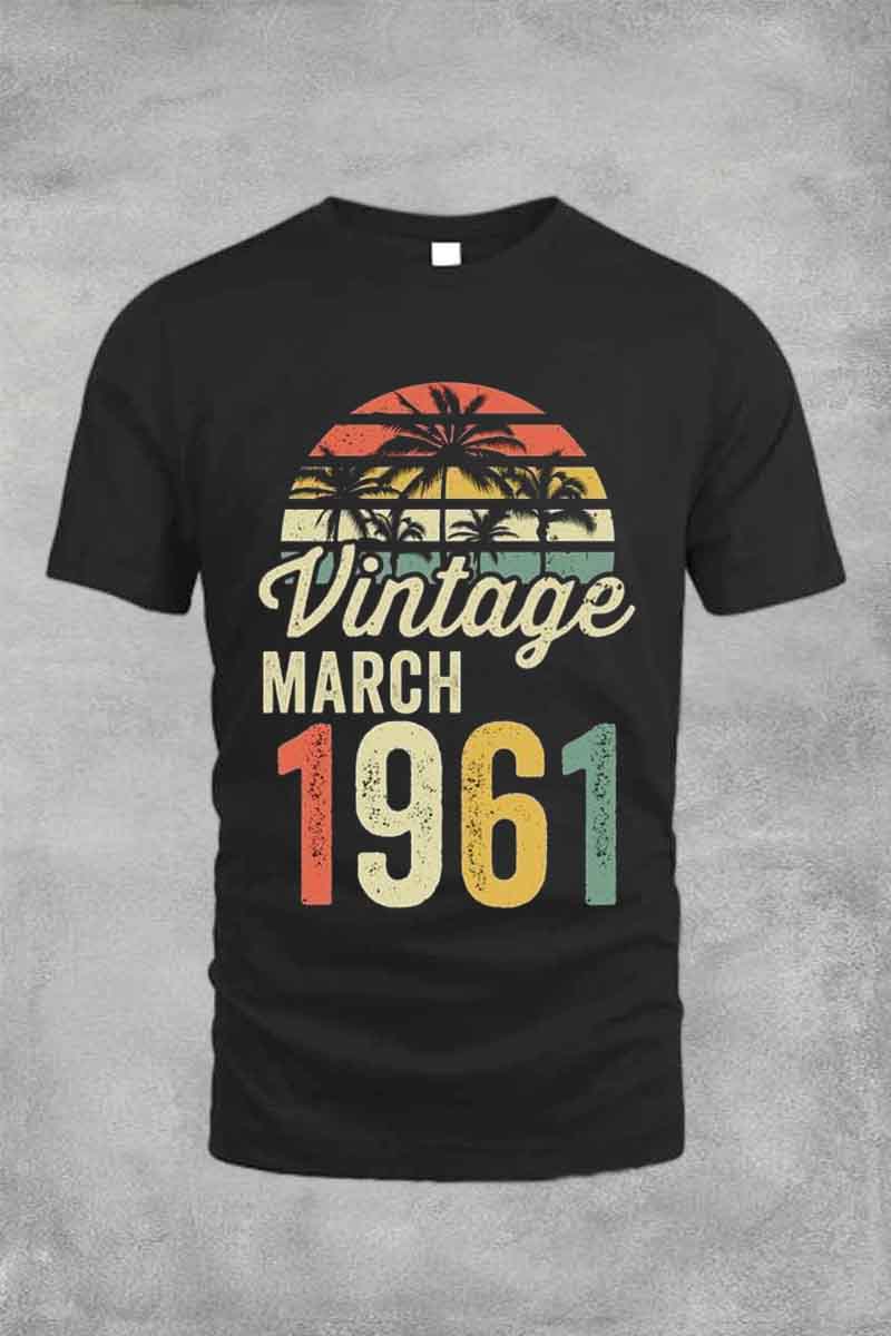 VINTAGE MARCH 1961 TEE FOR MAN