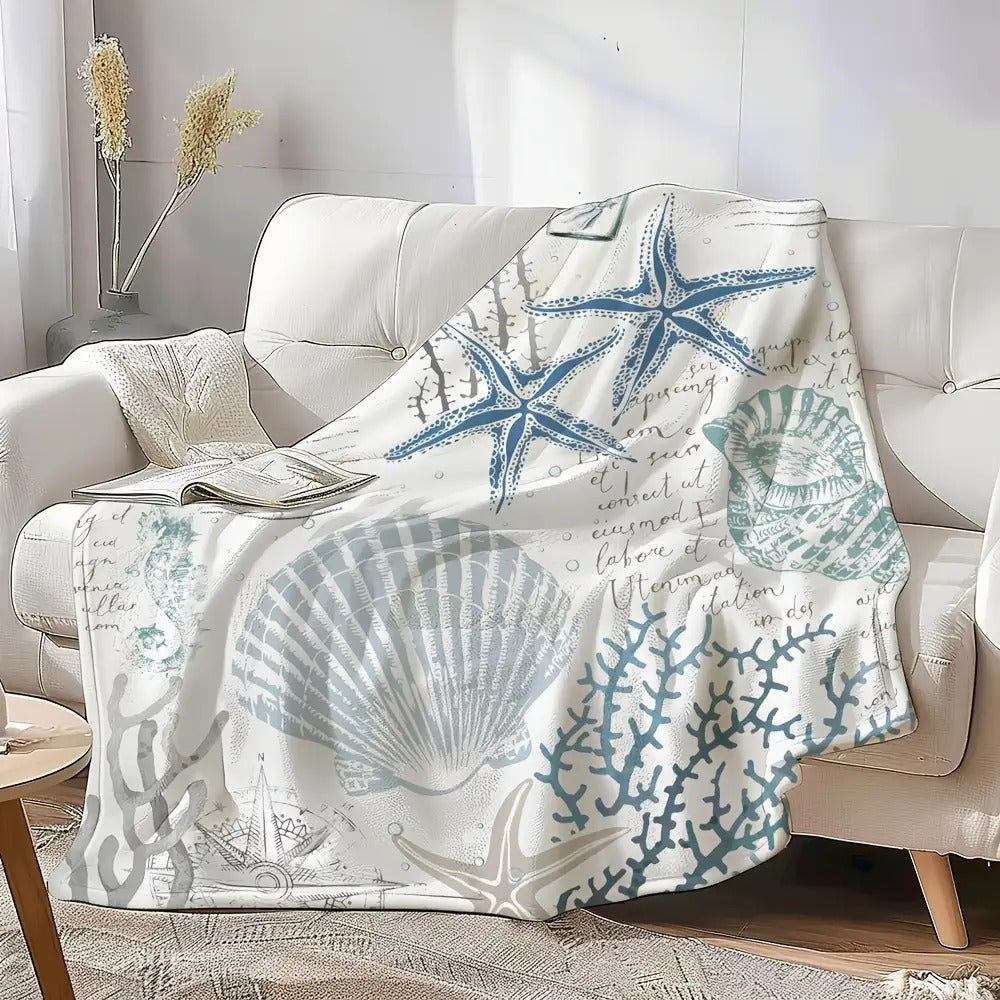 Coastal Gifts Blanket - The Ocean Gave Me a Different Life It Has Changed Me - From Parents, Birthday Christmas Holiday, Inspirational