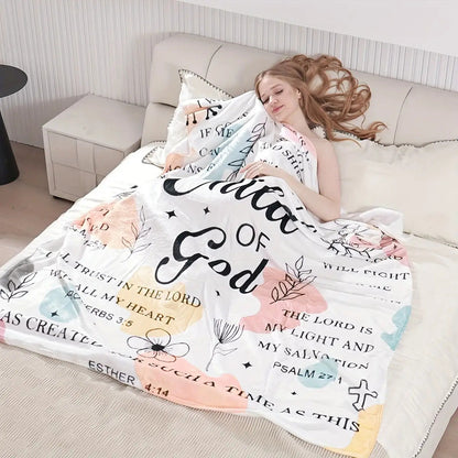 Inspirational Gifts for Son Blanket - I Am a Child of God - From Parents, Birthday, Christmas, Everyday Encouragement, Motivational Blanket