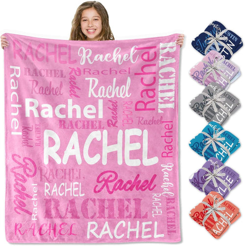 Blanket for Daughter Gifts, “Rachel”, From Mom Dad, Birthday Christmas Graduation Everyday Encouragement, Inspirational
