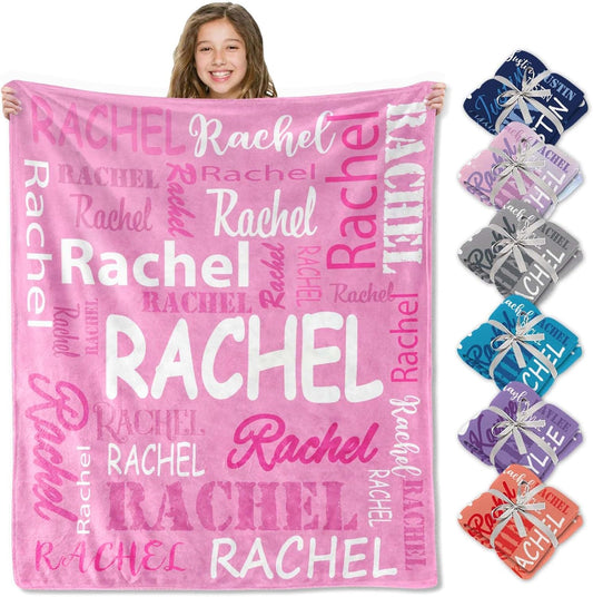 Blanket for Daughter Gifts, “Rachel”, From Mom Dad, Birthday Christmas Graduation Everyday Encouragement, Inspirational