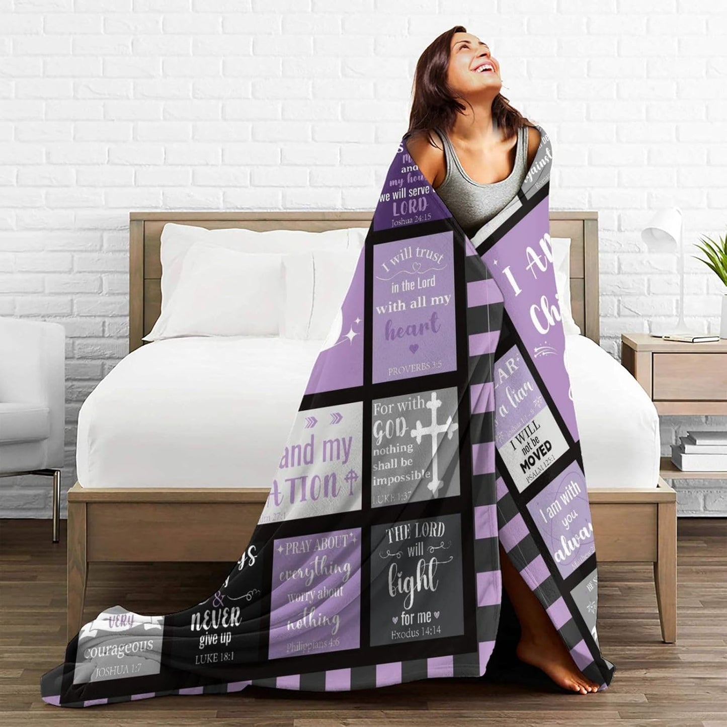 Blanket for Daughter Gifts, “I Am a Child of God”, From Mom Dad, Birthday, Christmas, Graduation, Inspirational Theme