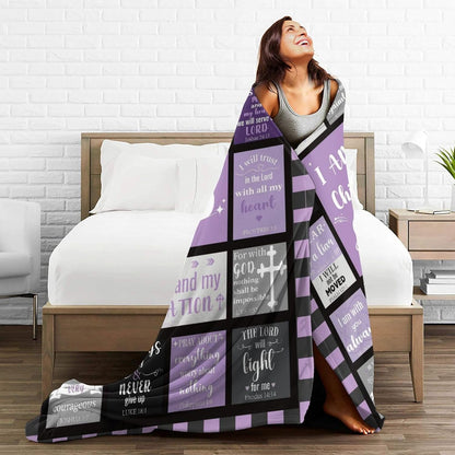 Blanket for Daughter Gifts, “I Am a Child of God”, From Mom Dad, Birthday, Christmas, Graduation, Inspirational Theme