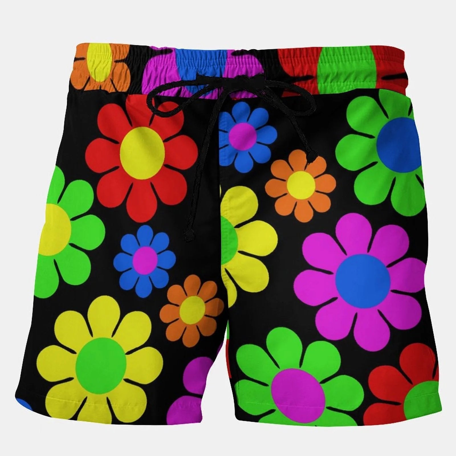 Colourful Flowers Stretch Shorts