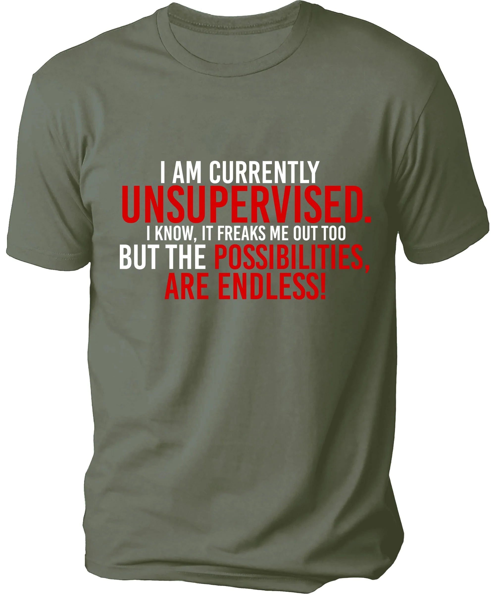 I AM CURRENTLY UNSUPERVISED Men's T-shirt