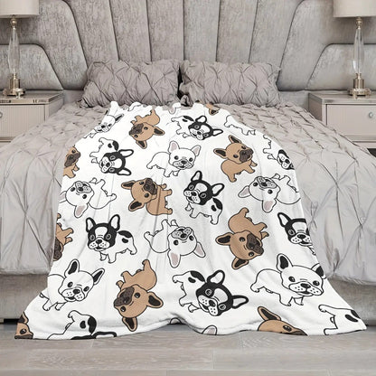 Gifts for Dog Lovers Blanket - Best French Bulldog Friend - From Parents, Birthday, Christmas, Everyday Encouragement, Inspirational