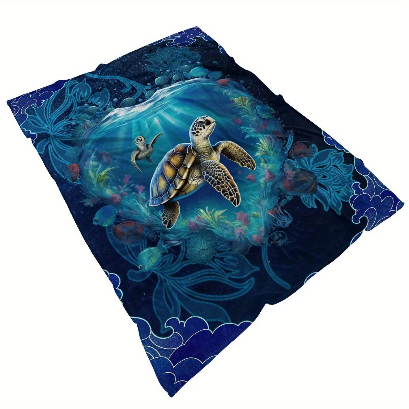 Blanket Gifts for Sea Turtle Lovers Blanket, "Believe in Yourself and You Will Be Unstoppable", From Family, Birthday, Christmas, Everyday Encouragement, Inspirational