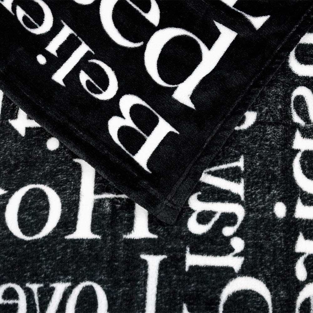 Blanket for Son Gifts, “Dream Joy Hope Blessed Kindness Inspire”, From Mom Dad, Birthday Christmas Graduation, Inspirational Motivational