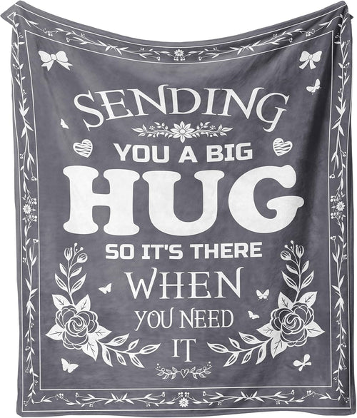 Blanket for Son Gifts, “Sending You a Big Hug So It’s There When You Need It”, From Mom Dad, Birthday Christmas Encouragement, Inspirational