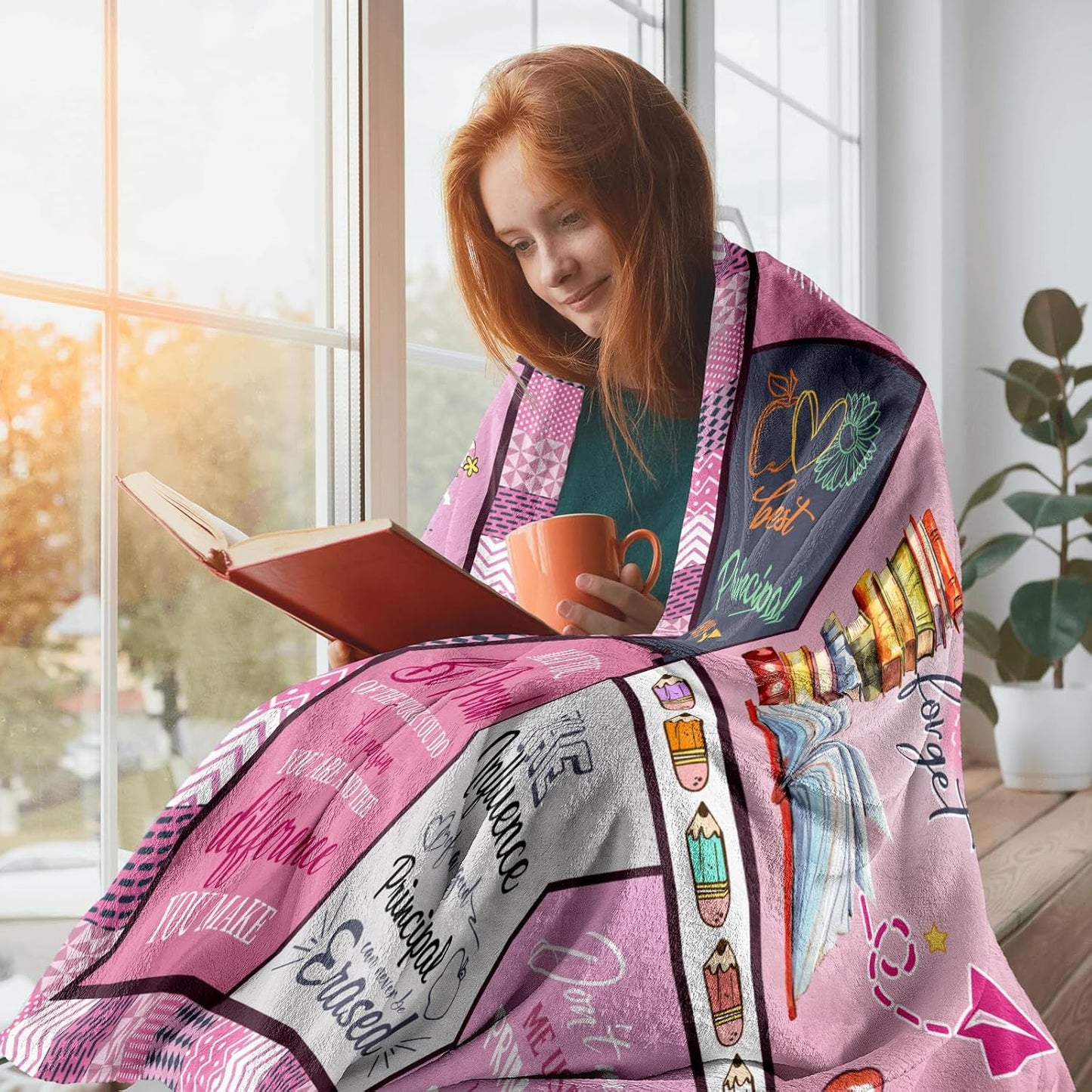 Blanket for Principal Gifts, “A Truly Amazing Principal is Hard to Find and Impossible to Forget”, From Students, Birthday, Christmas, Inspirational