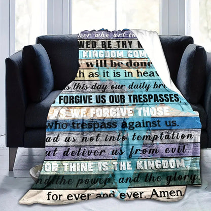 Inspirational Gifts Blanket for Loved Ones - The Lord's Prayer...for ever and ever. Amen. - From Family, Birthday, Christmas, Holiday, Motivational Encouragement