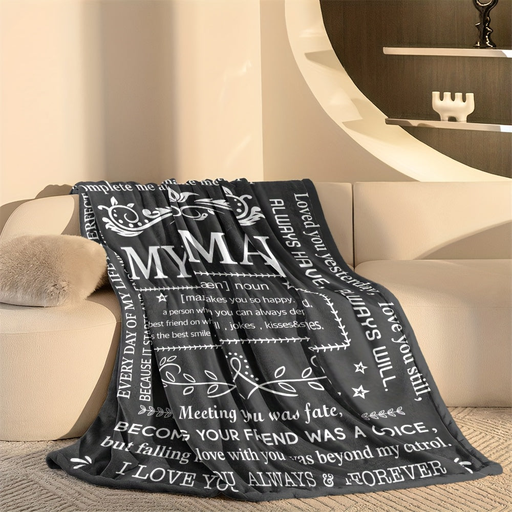 Blanket for Husband Gifts, “My Man, a person who makes you so happy”, From Wife, Birthday, Christmas, Everyday Encouragement, Inspirational