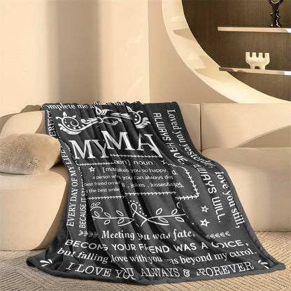Blanket for Husband Gifts, “My Man, a person who makes you so happy”, From Wife, Birthday, Christmas, Everyday Encouragement, Inspirational