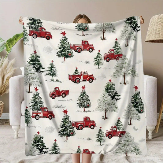 Holiday Gifts Blanket - Spread Joy This Holiday - From Family, Christmas, Holiday, Everyday Encouragement, Inspirational Theme