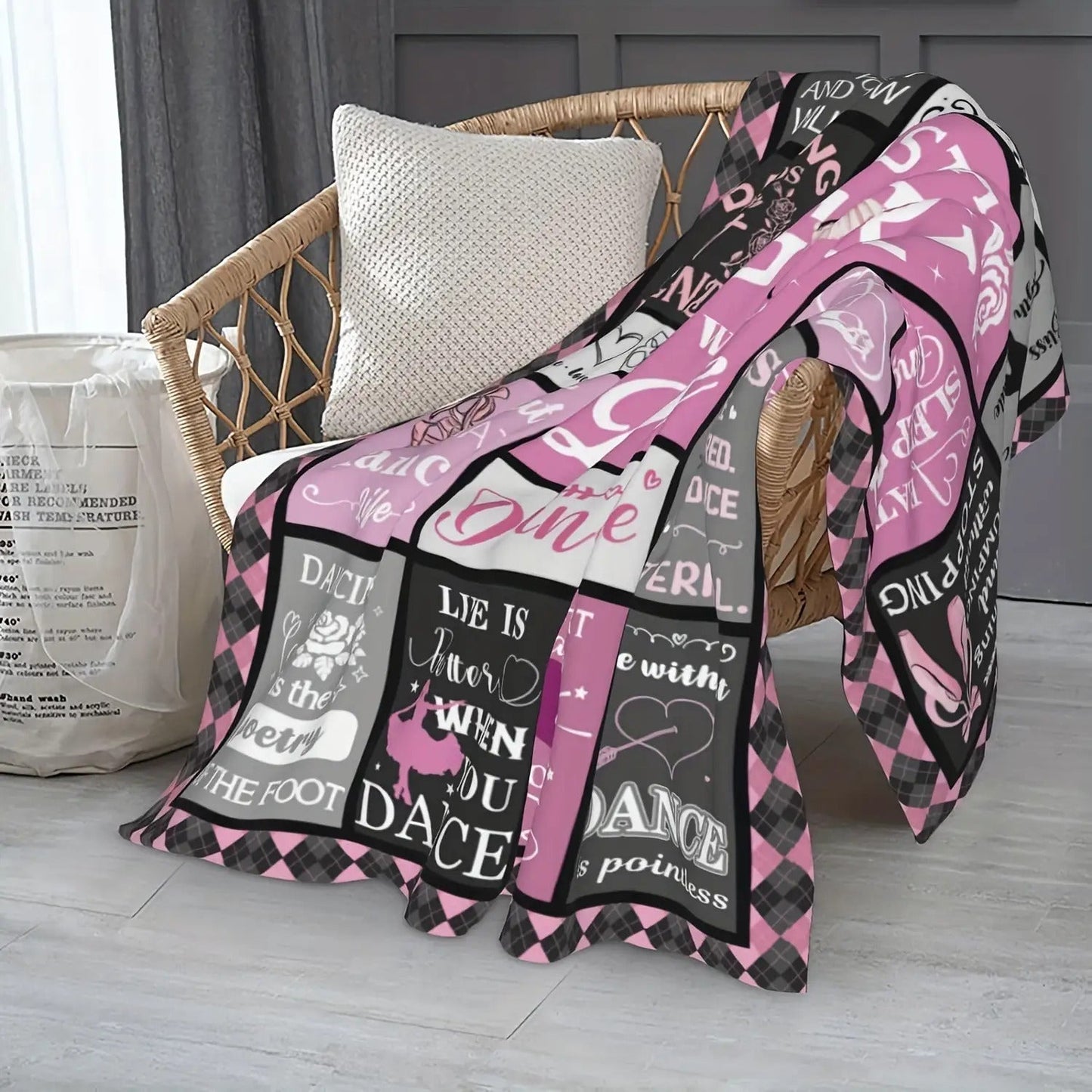 Blanket for Daughter Gifts - Just A Girl Who Loves Dance,” From Parents, Birthday, Christmas, Everyday Encouragement, Inspirational Dance-themed Blanket