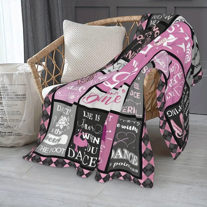 Blanket for Daughter Gifts - Just A Girl Who Loves Dance,” From Parents, Birthday, Christmas, Everyday Encouragement, Inspirational Dance-themed Blanket