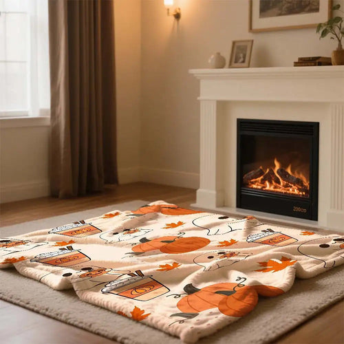 Halloween Gifts Blanket, “Trick or Treat”, From Family, Halloween, Holiday, Everyday Encouragement, Seasonal Theme