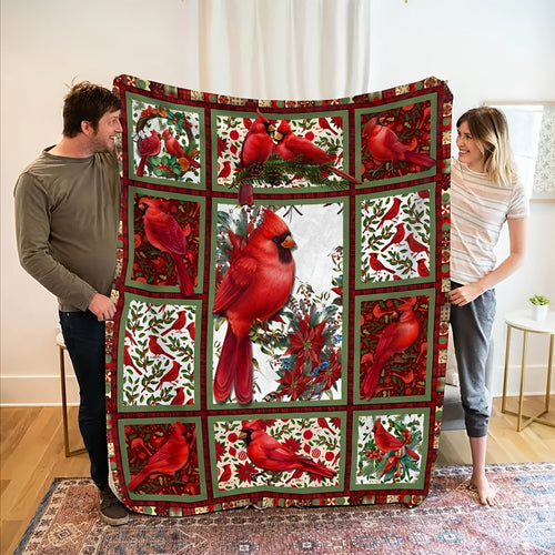 Gifts for Nature Lovers Blanket - I Believe in Cardinals,” From Family, Christmas, Holiday, Everyday Encouragement, Inspirational