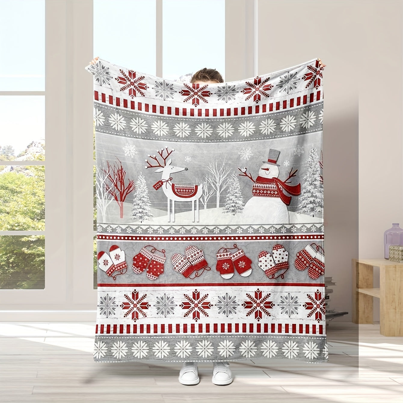 Blanket for Son Gifts, “Merry Christmas”, From Parents, Christmas Birthday Holiday, Inspirational Theme