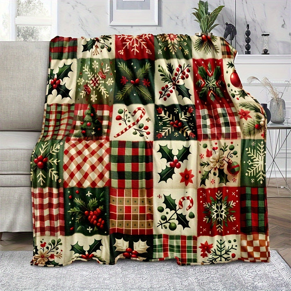 Holiday Gifts Blanket - Merry Christmas - From Family, Christmas, Holiday, Inspirational, Festive Winter Theme