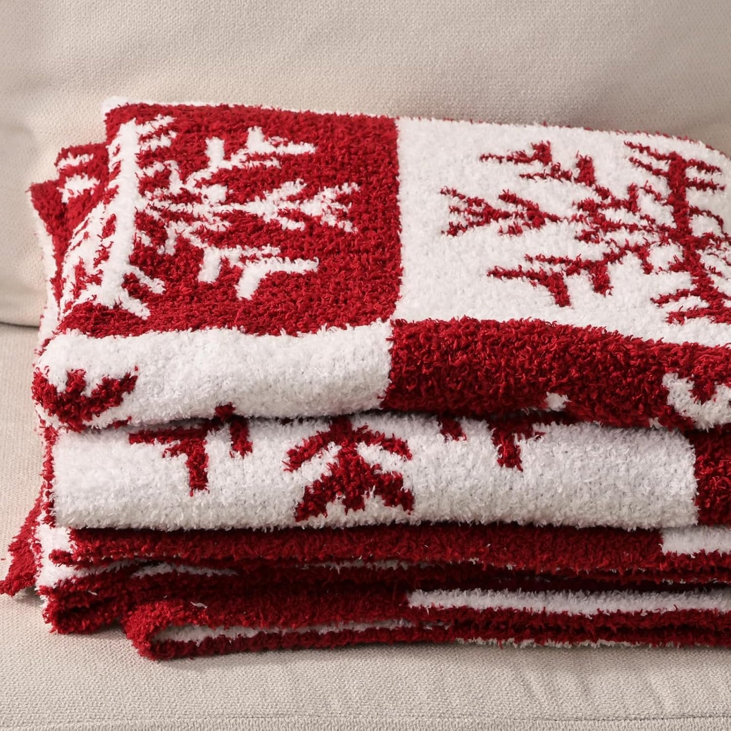 Christmas Blanket Gifts for Son, “Let It Snow”, From Parents, Holiday Birthday Everyday Encouragement, Inspirational Theme