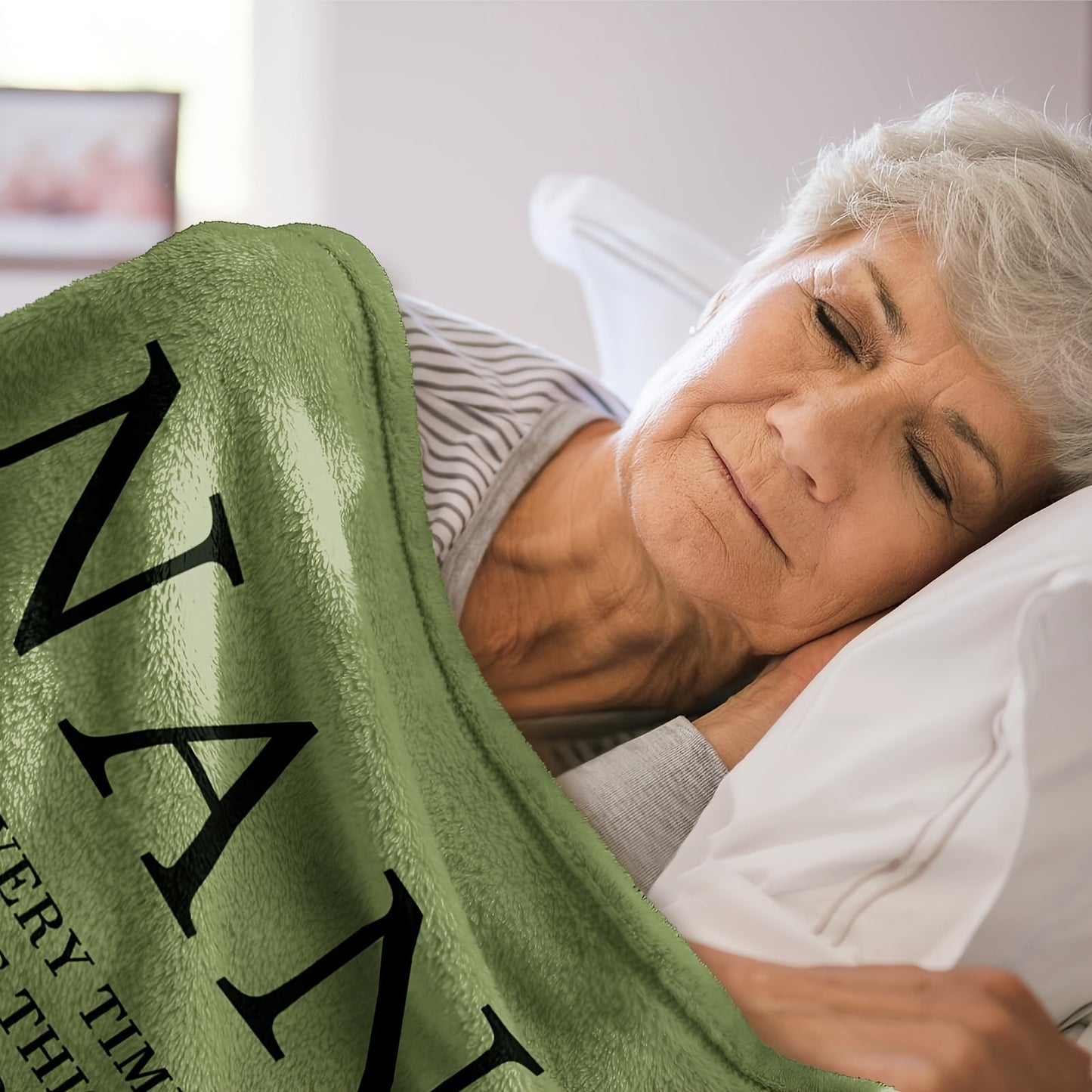 Blanket for Nana Gifts, “Every Time You Snuggle This Blanket, Feel The Warmth Knowing It's A Big Hug From Us. We Love You!”, From Grandchildren, Birthday, Christmas, Everyday Encouragement, Inspirational