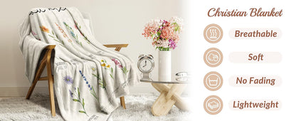 Blanket for Daughter Gifts, “You Are Enough, Loved, Strong, Capable, Never Alone”, From Mom Dad, Birthday, Graduation, Christmas, Inspirational