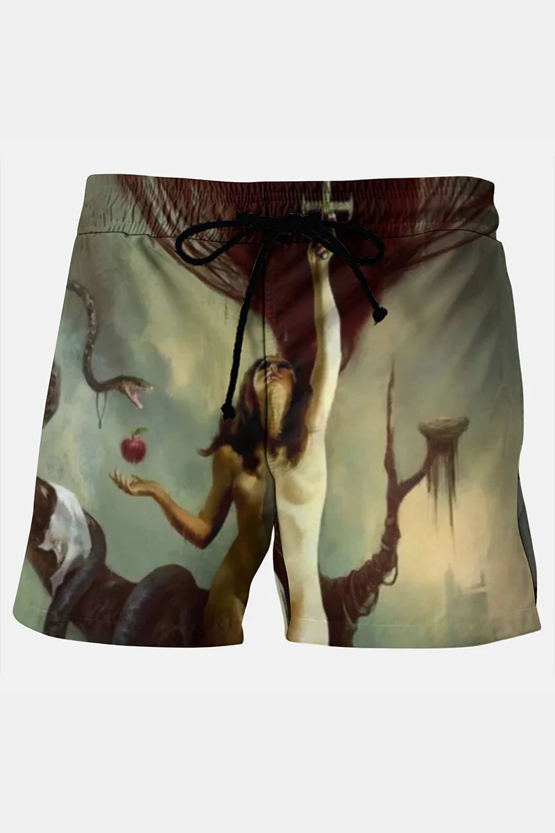 Men's Lilith Mystic Art Printing Shorts