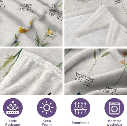 Blanket for Daughter Gifts, “You Are Enough, Loved, Strong, Capable, Never Alone”, From Mom Dad, Birthday, Graduation, Christmas, Inspirational