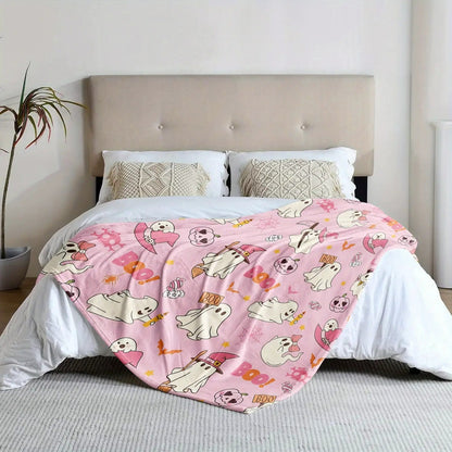 Blanket for Daughter Gifts, “Boo!”, From Parents, Birthday, Halloween, Holiday, Everyday Encouragement, Cute Halloween