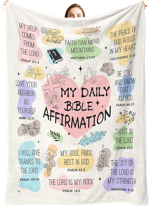 Blanket for Son Gifts, “I Am A Child of God”, From Mom Dad, Birthday, Christmas, Graduation, Everyday Encouragement, Inspirational