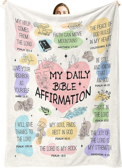 Blanket for Son Gifts, “I Am A Child of God”, From Mom Dad, Birthday, Christmas, Graduation, Everyday Encouragement, Inspirational