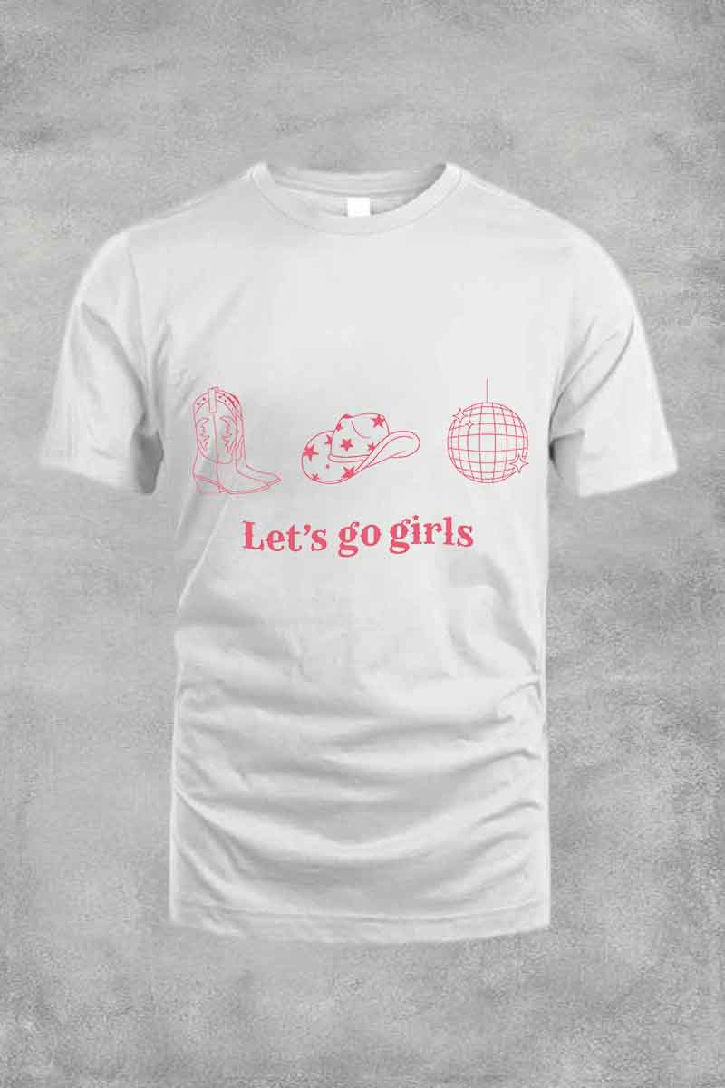 Let's Go Girls Deep Gray Tee For Men