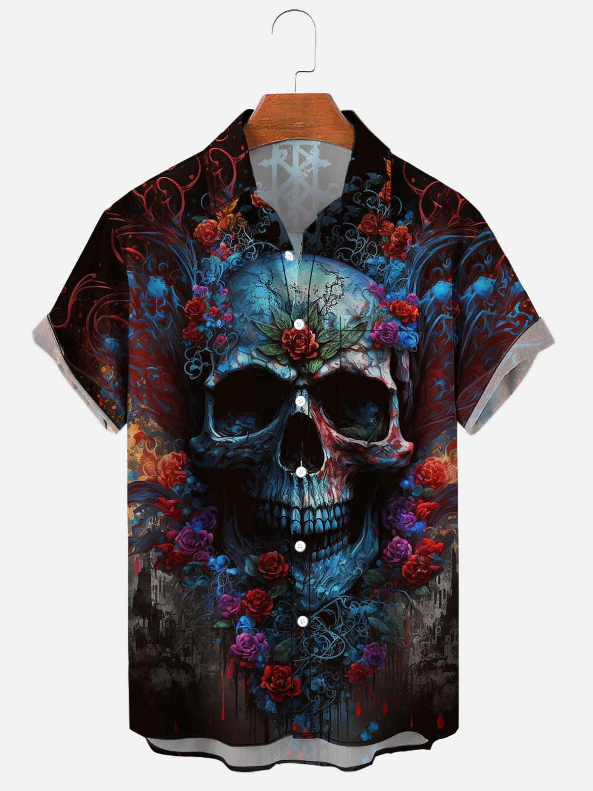 Skull Tattoo Designs Soft & Breathable Short Sleeve Shirt