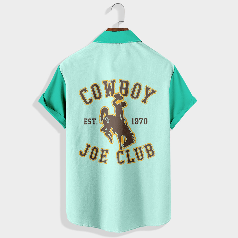 Cowboy Joe Club Est. 1970  Printed Short Sleeve Shirt & Shorts Set