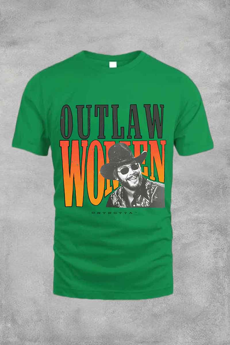 Outlaw Women Hank Williams Tee For Men