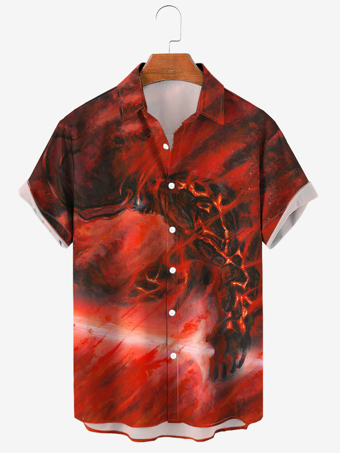 Regional Enma Art Print Casual Men's Shirt