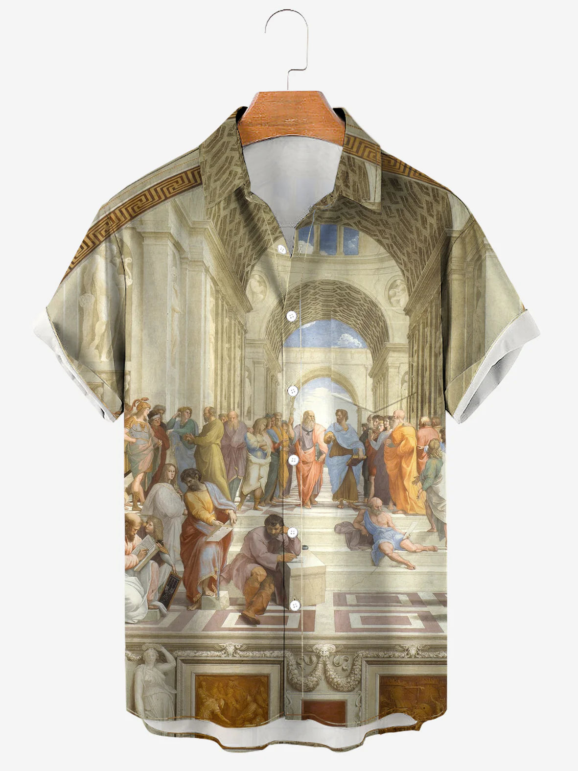 The school of Athens. The Stanza della Segnatura in the Vatican Museum Soft & Breathable Short Sleeve Shirt