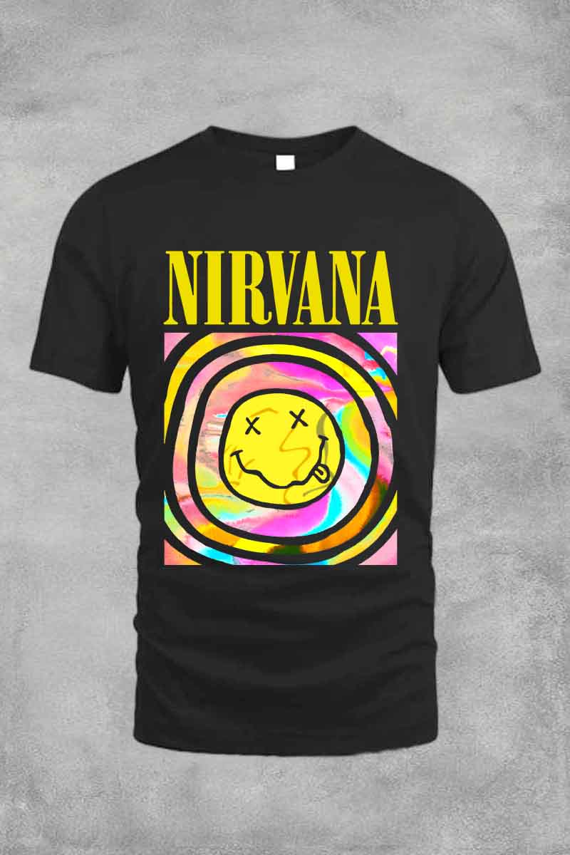 Nirvana Smile Face Tee For Men