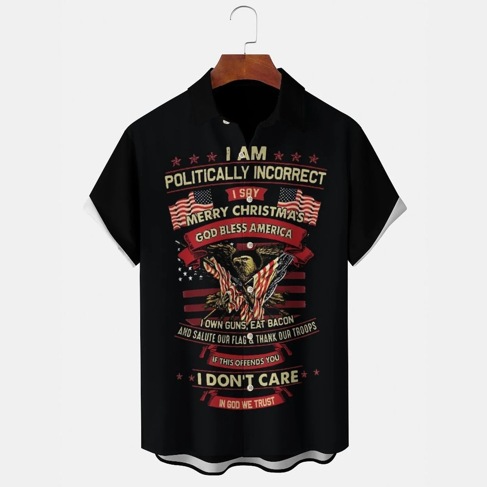 I AM POLITICALLY INCORRECT Short Sleeve Shirt