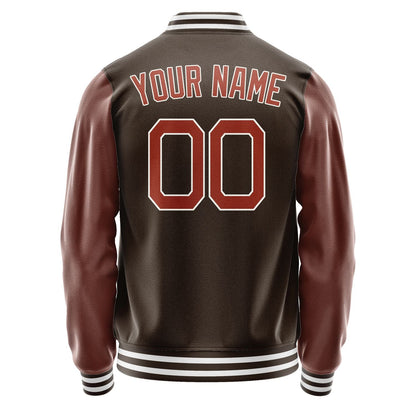 Custom Brown Coral Red Jacket JA0101160118B21816