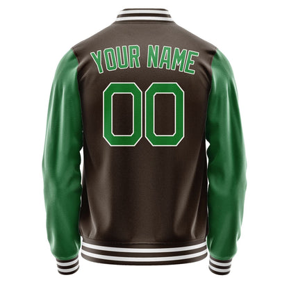 Custom Brown Emerald Green Jacket JA0101240118B21824