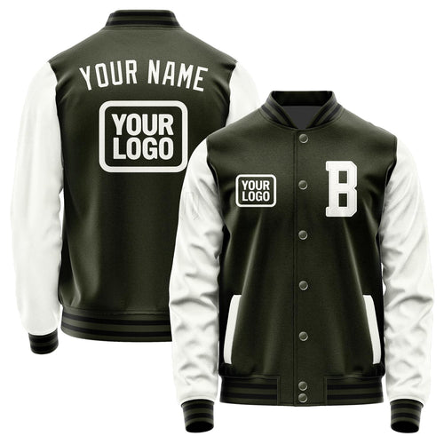 Custom Olive White Jacket JA020218021718181818