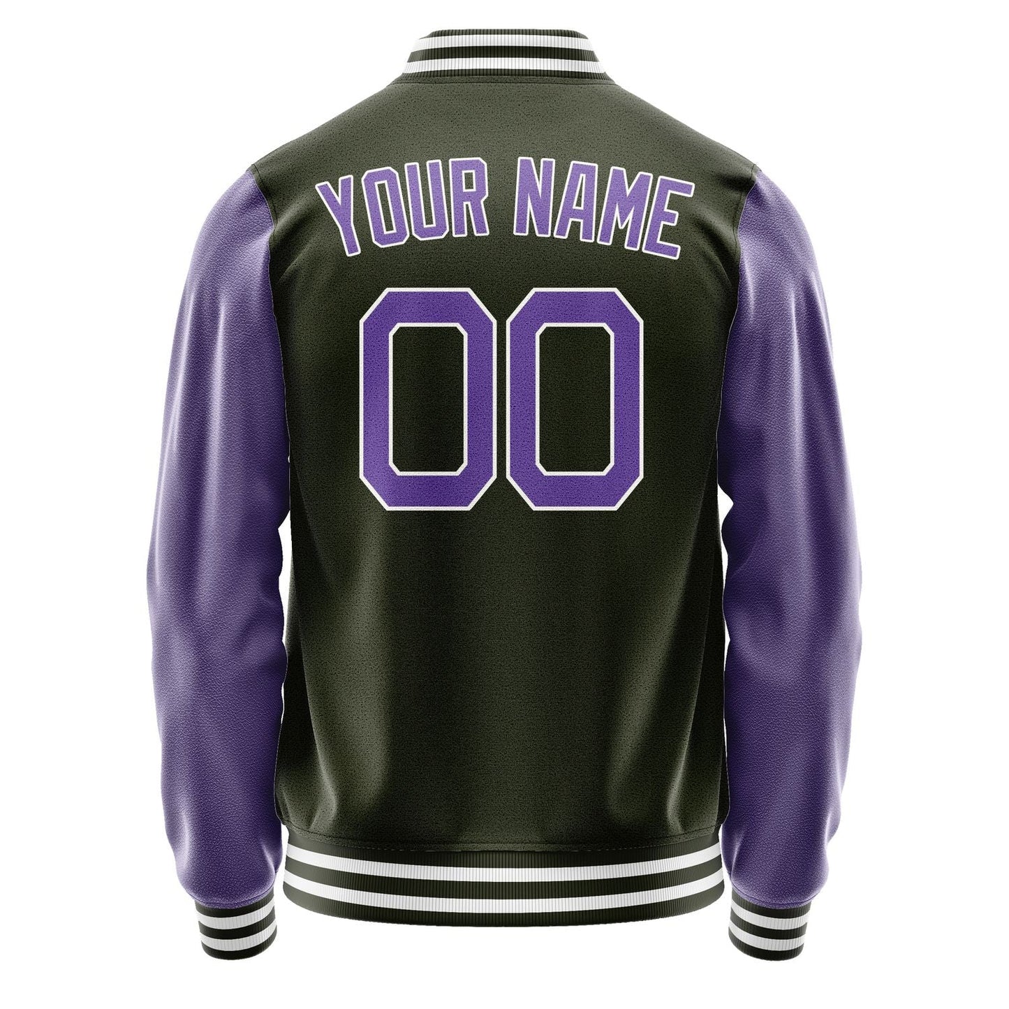Custom Olive Light Purple Jacket JA0202230218B21823