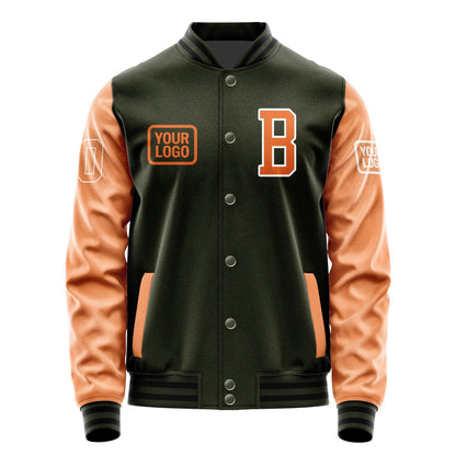 Custom Olive Orange Jacket JA020228021718282818